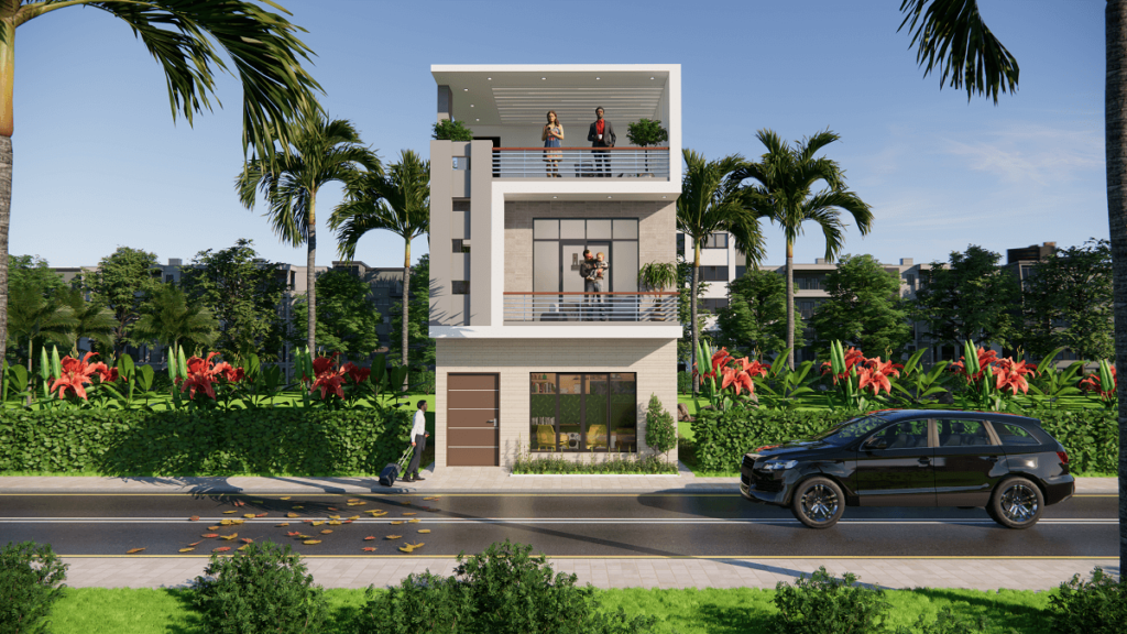 20x40 Feet Small House Design With 4 Bedrom