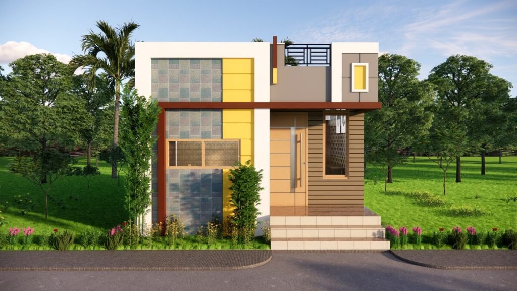 16x20 Feet Small Space House Design 1BHK